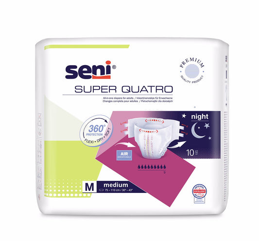 חיתולים למבוגרים סופר סאני QUATRO מידה M - סאני SENI