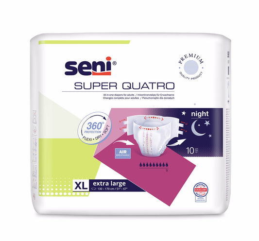 חיתולים למבוגרים סופר סאני QUATRO מידה XL - סאני SENI
