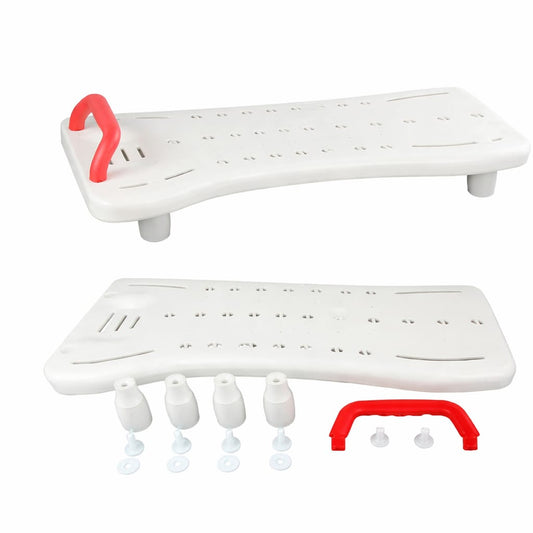 מושב פלסטיק עם ידית לאמבט