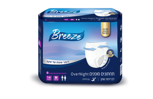 תחתונים סופגים למבוגרים מידה M בריז BREEZE