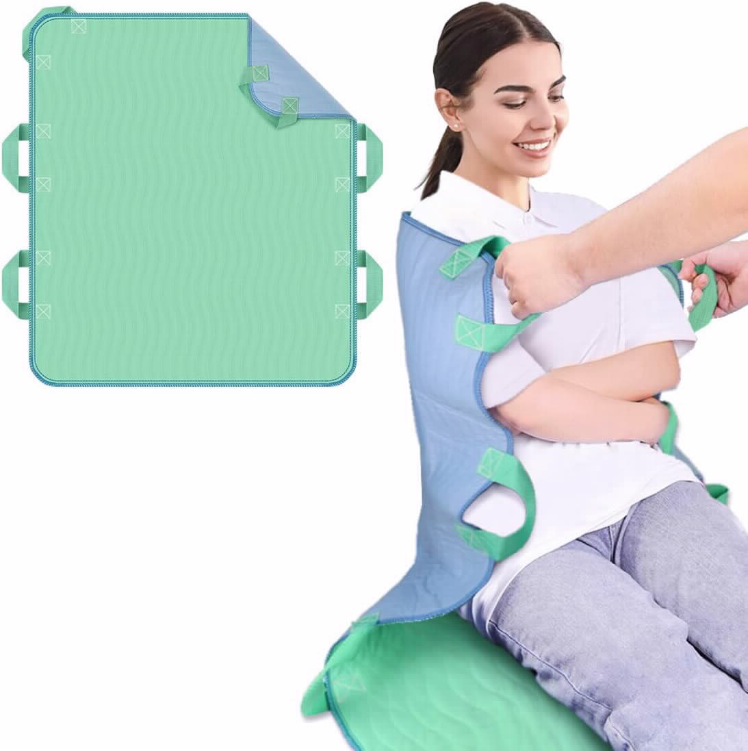 מדטקס סדיניה סופגת רב פעמית עם 8 ידיות נשיאה וסיוע בהעברת מטופלים