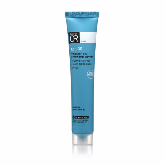 ד"ר עור ACU-OR קרם לחות טיפולי עור יבש פגמים SPF50