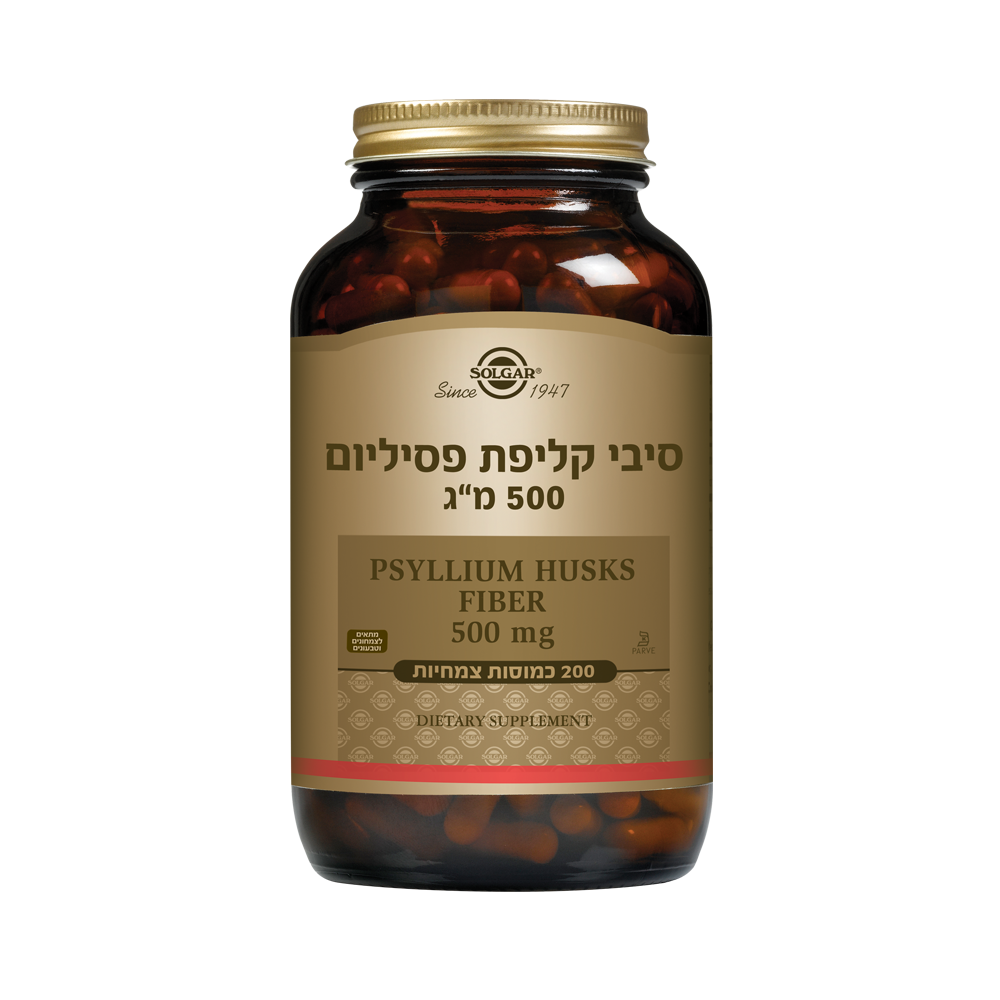 תוסף תזונה סולגאר סיבי קליפת פסיליום