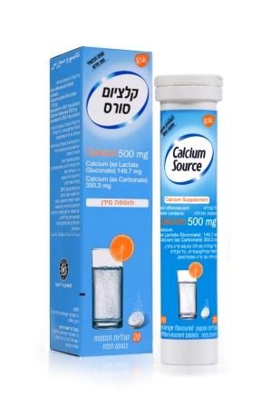 קלציום סורס טבליות תוססותCalcium Source  