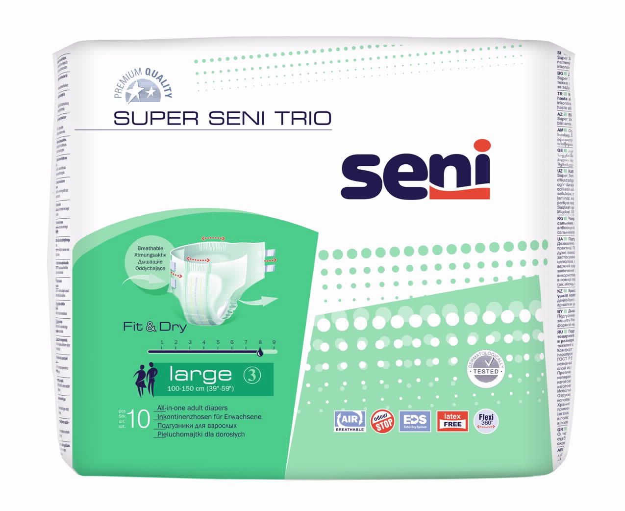 חיתול סופר seni טריו L