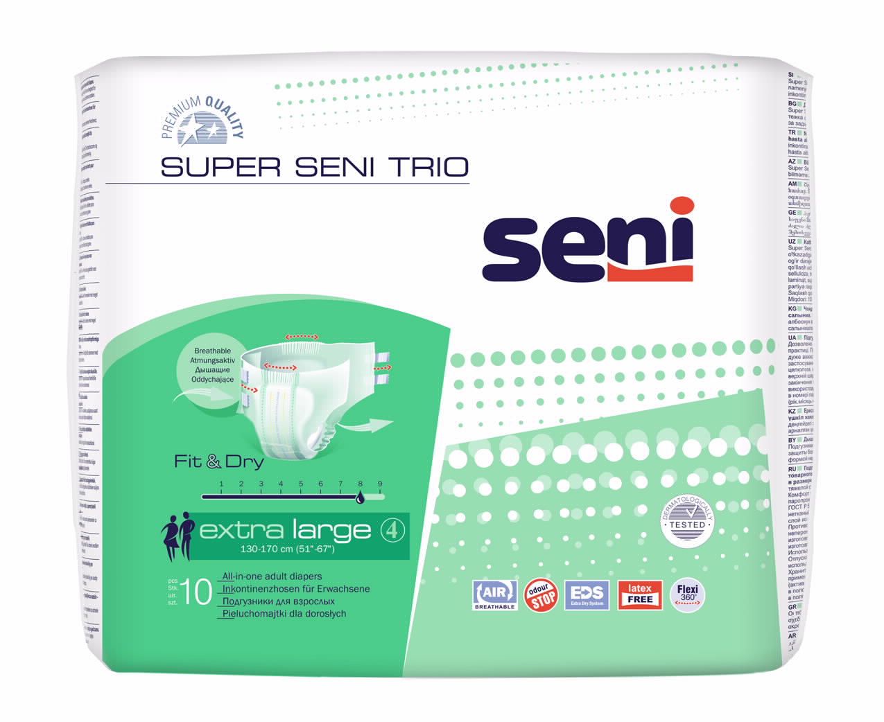 חיתולים למבוגרים - חיתול סופר seni טריו XL