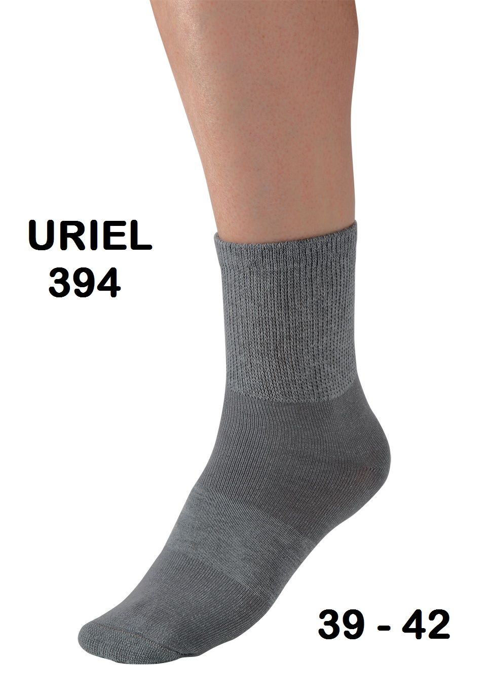 גרבי כסף לקיץ צבע אפור URIEL