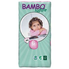 חיתולי תינוקות חד-פעמיים אקולוגיים Bambo Nature שלב 6