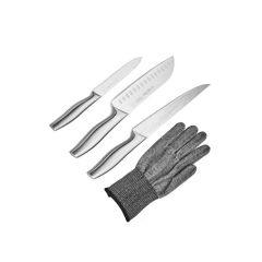    סכינים סט (4) ידית נירוסטה כולל כפפה SP סולתם