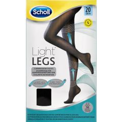 גרביונים שחור 20 דנייר Scholl Light Legs מידה S