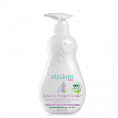 נוזל טבעי ואקולוגי  לניקוי וחיטוי בקבוקים, מוצצים ומשאבות חלב אליסיום Elysium