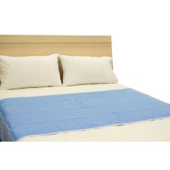ברולי סדינית מגן למיטה זוגית -  קווין 155 ס"מ רוחב 95 ס"מ אורך - כחול כהה