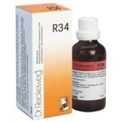  טיפות הומיאופתיות 50 מ"ל ד"ר רקווג Dr Reckeweg R34